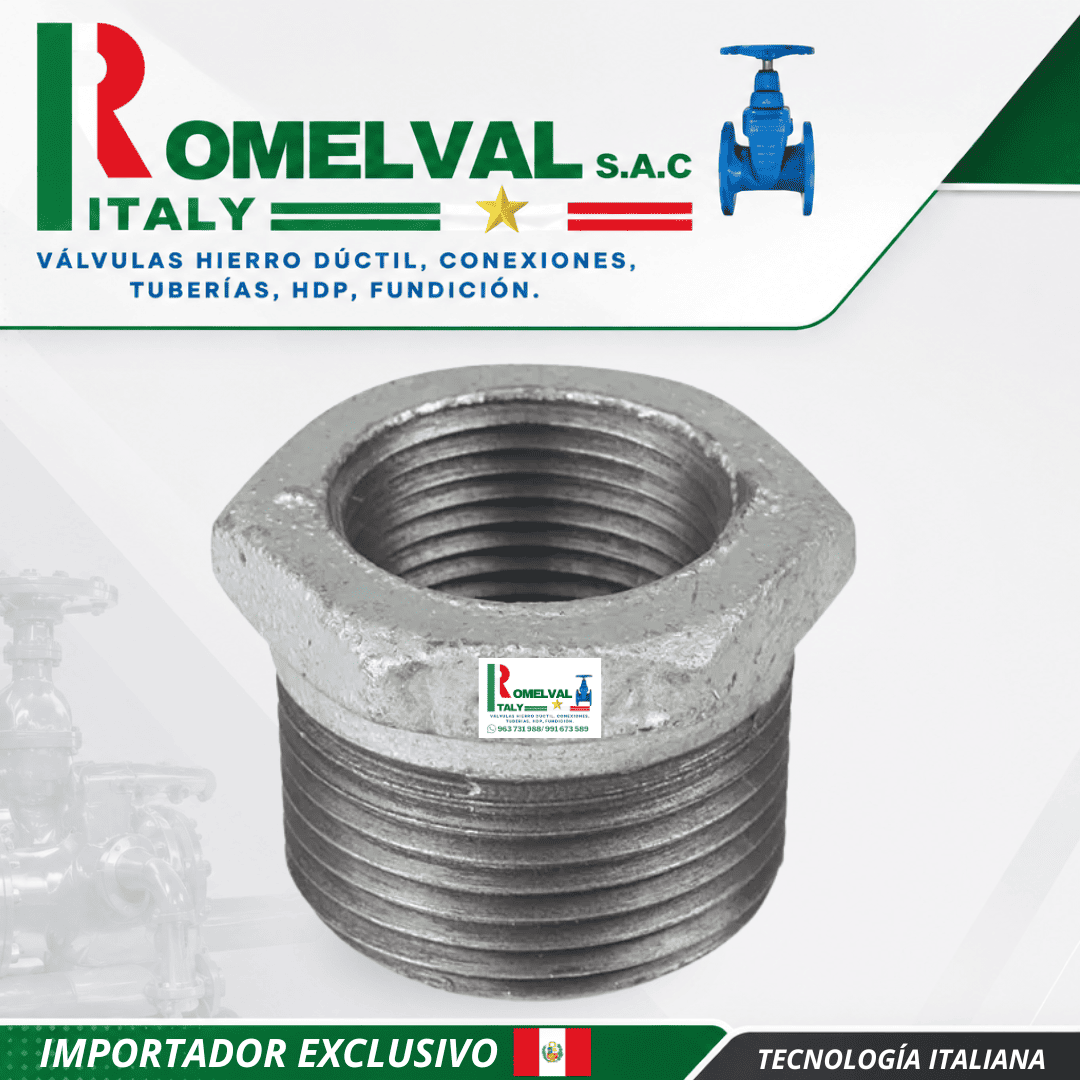 Reducción tuerca galvanizado