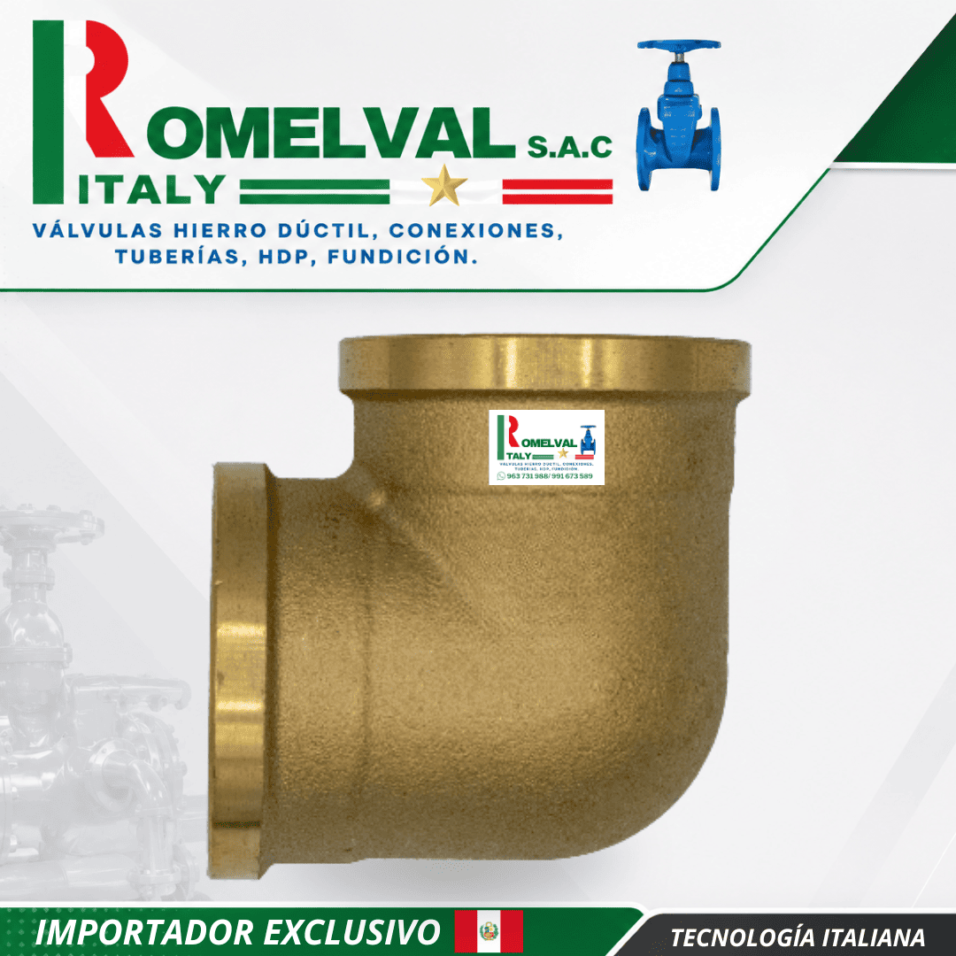 Codo pesado de bronce Citaly