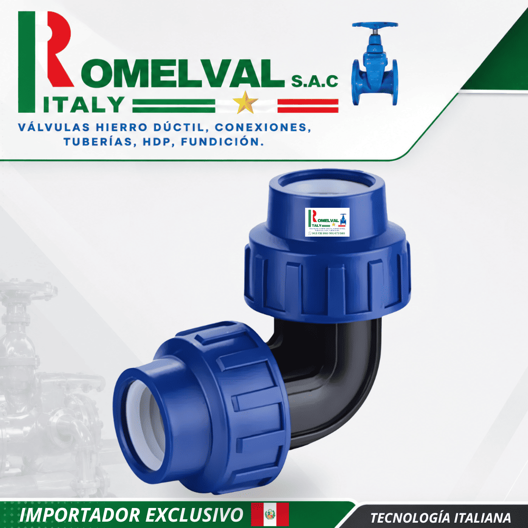 Enlace codo 90° HDPE